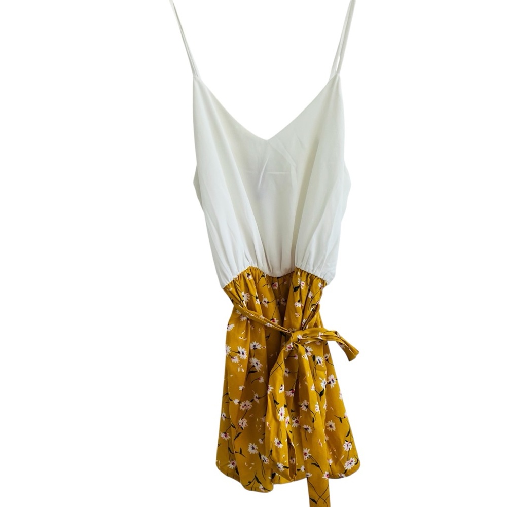 Alya Floral 2 Tone Dress